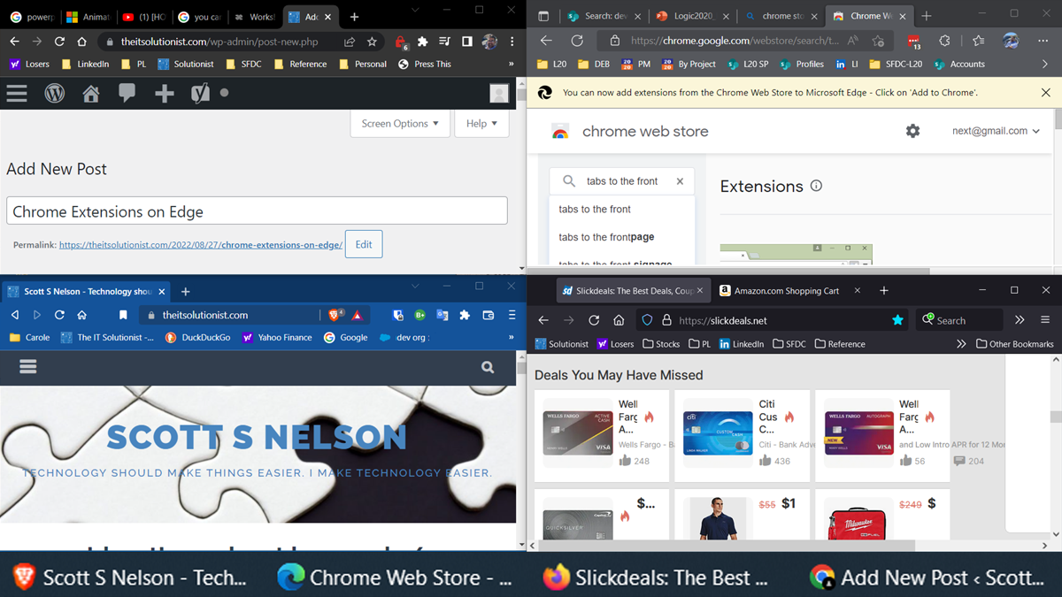 Different Browsers for Different Profiles